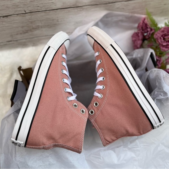 NEW Size 9 Womens Converse Chuck Taylor All Star High Canyon Dusk Pink Sneaker - Picture 6 of 9